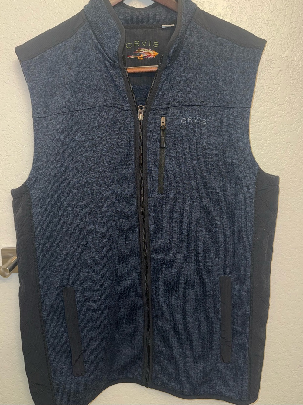 Orvis Men's Dark Navy Fleece Vest
